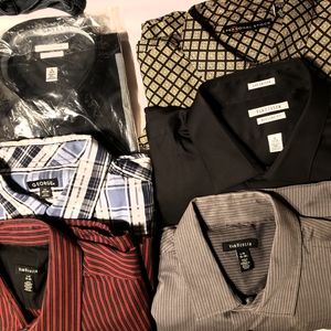 6 LG Men's Dress Shirts Variety Lot NWT/NWOT